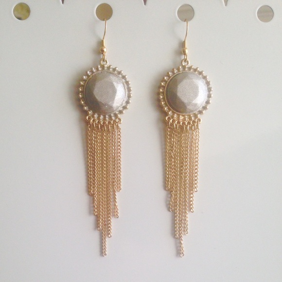 NEW Stunning Boho Silver & Gold Dangling  Earrings - Picture 2 of 5
